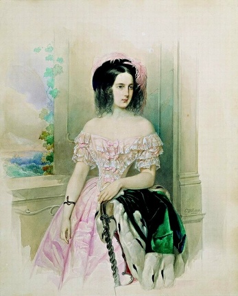 44 Портрет великой княжны Марии Николаевны, 1844 год edorig