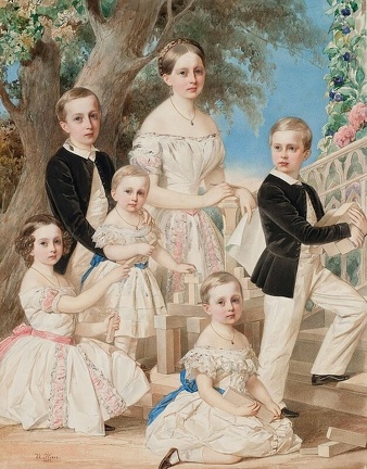 52 Портрет детей герцога Лейхтенбергского