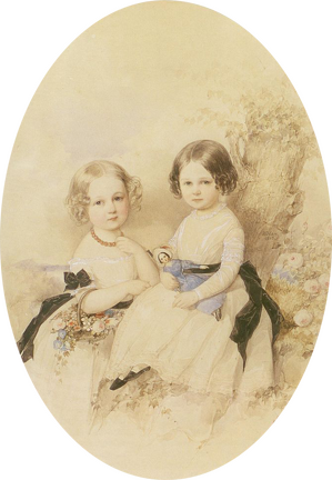 Мария Ивановна(1839 — 1866) (в замуж. Ламсдорф ) и Вера Ивановна Бек (1841 — 1912) ( в замуж. Горчакова), дочери Марии Аркадьевны Бек, ур. Столыпиной  и Ив. Ал-ча Бек 1842 год